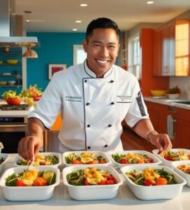 Savoring Cleveland’s Local Food Scene and the Magic of a lady Personal chef in a busy modern home kitchen portion controlled pyrex meals (10)