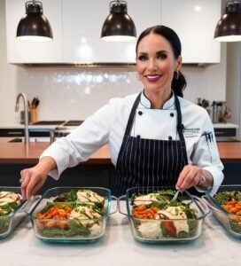 Savoring Cleveland’s Local Food Scene and the Magic of a lady Personal chef in a busy modern home kitchen portion controlled pyrex meals (11)