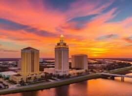 an-engaging-sunset-aerial-view-of-Jacksonville