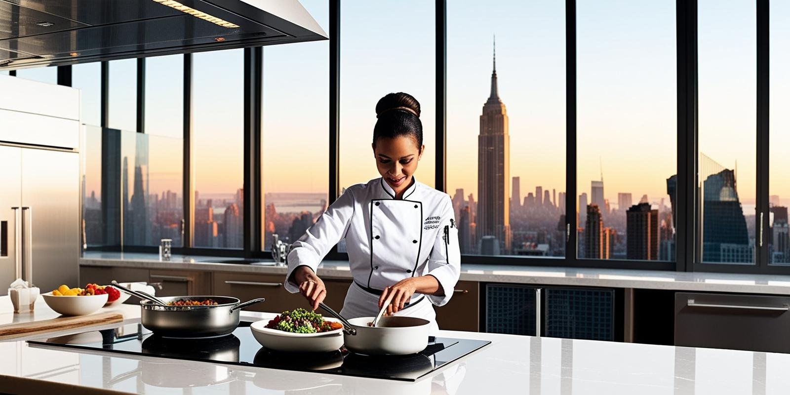 The professional chef moving with precision, storing meals into individually portioned containers for her clients.